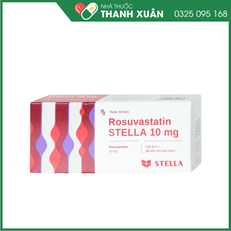 Rosuvastatin Stella 10 mg điều trị tăng Cholesterol máu